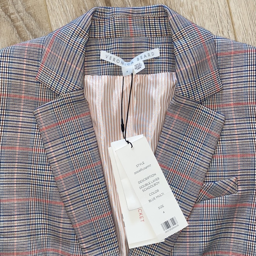 NWT Veronica Beard Double Layer Schoolboy 4 - Picture 2 of 10